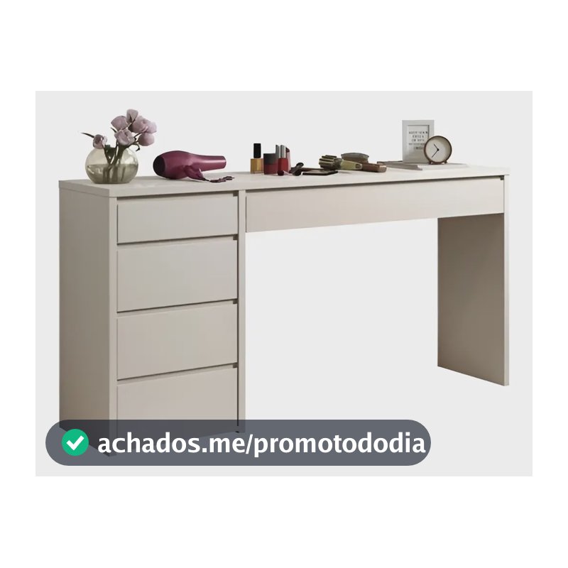 Escrivaninha 5 Gavetas Berlim Yescasa 136x81x45cm Off White