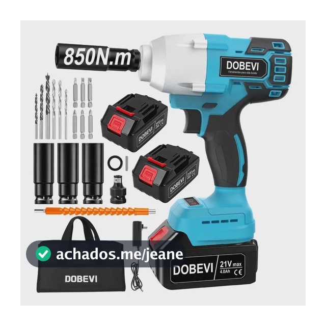 Chave De Impacto 4.0ah Parafusadera Dobevi Cor Azul 850n.m