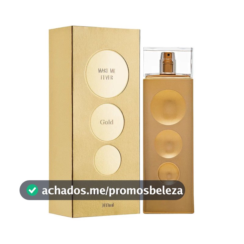 Fragrância Desodorante Corporal Make me Fever Gold 100 ml Mahogany