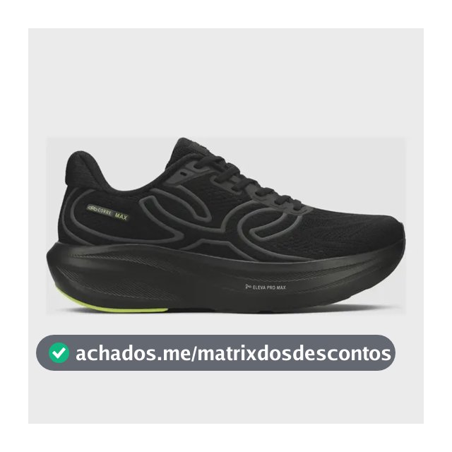 Tênis Olympikus Preto Corre Max Preto 39 Br