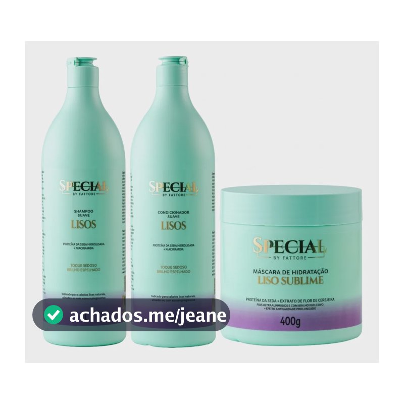 Kit Shampoo E Condicionador 1l + Máscara 400g Liso Perfeito