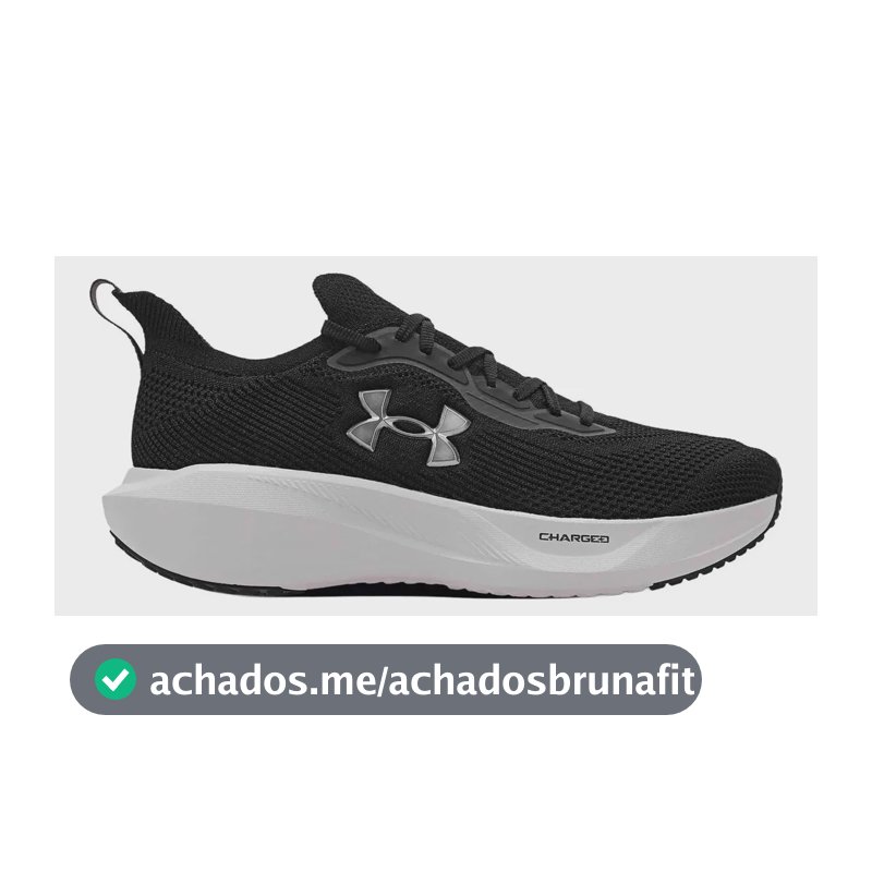 Tênis Masculino De Corrida Charged Slight 3 Se Under Armour Preto E Branco 42 Br