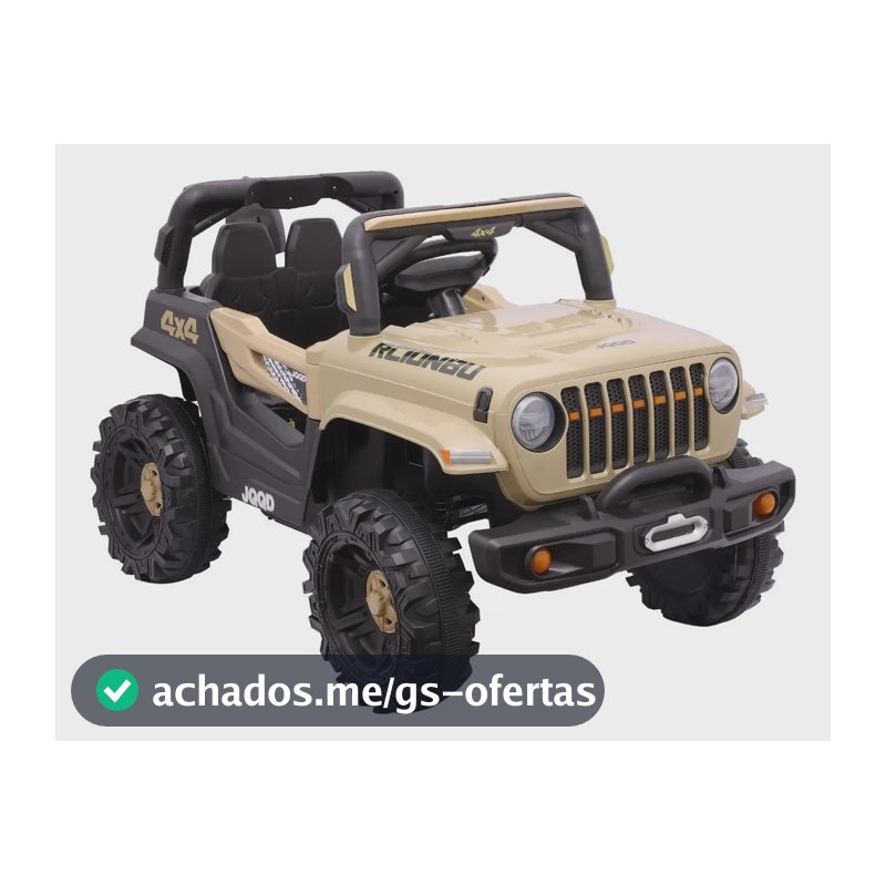 Carro Elétrico Infantil Mini Jipe Off-Road Bege Zippy Toys