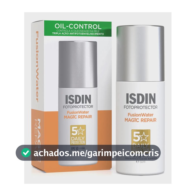 ISDIN Protetor Solar Facial Anti-Idade Fusion Water Magic Repair FPS 50 - 50ml