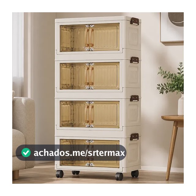 Armário Organizador Cozinha Multiuso Com Rodinhas 1ps Branco Leitoso 40cm