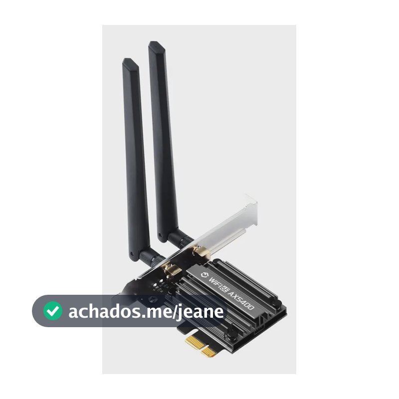 Placa Wifi Fenvi Ax5400 6e Pcie Bt 5.3