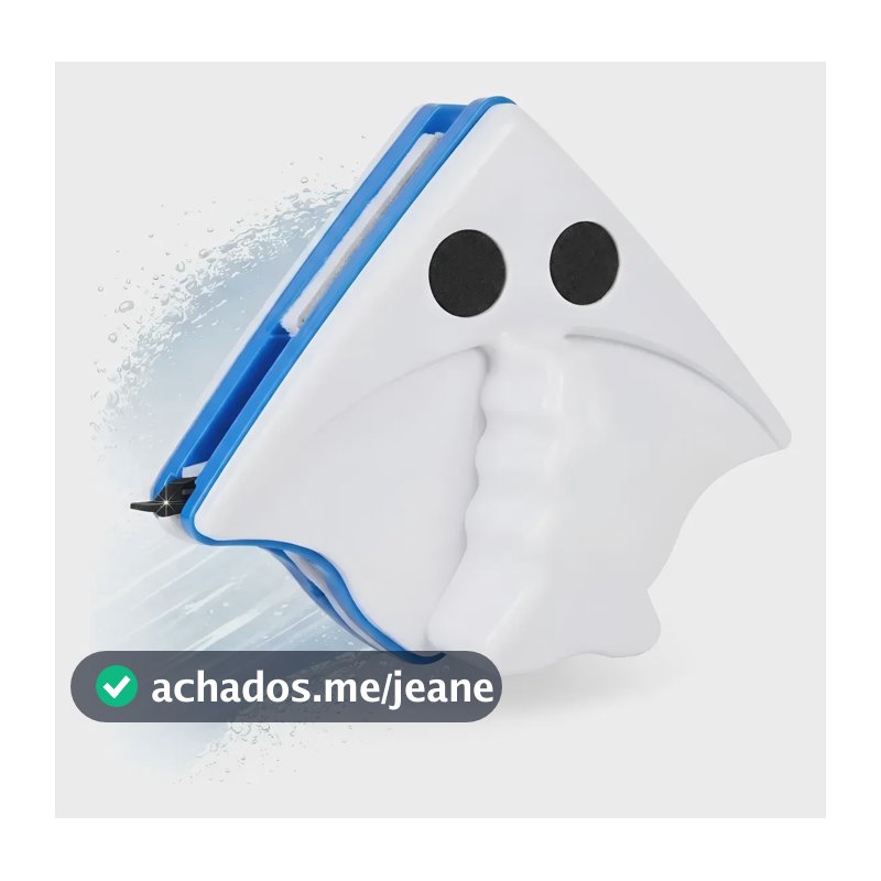 Limpador De Vidros Magnético Janela Duplo Com Imã Limpeza
