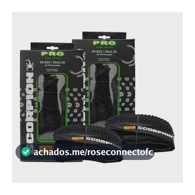 Par Pneu Bike Pirelli Scorpion Aro 29x2.20 Sem Arame Mtb