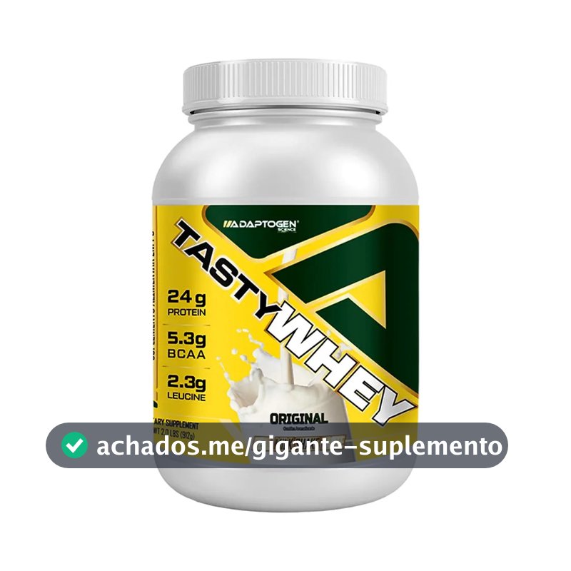 Proteína Adaptogen Science Tasty Whey Gourmet em pó Sem sabor x 900g