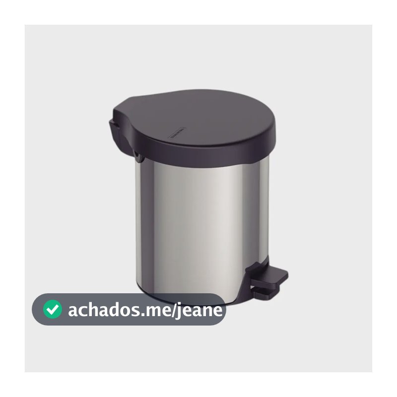Lixeira Tramontina New Inox 5l Com Pedal Aço Inox