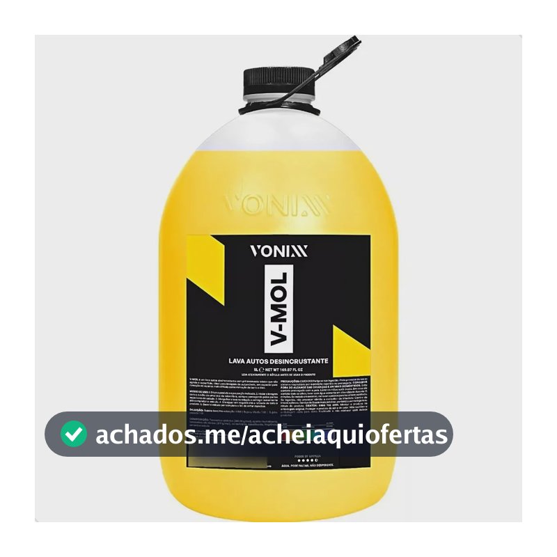 Vonixx V-Mol 5L Desengraxante Automotivo Remove Lama Graxa