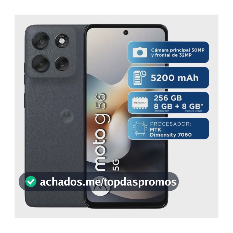 Motorola Moto G56 5g Dual Sim 256gb + 8gb preto