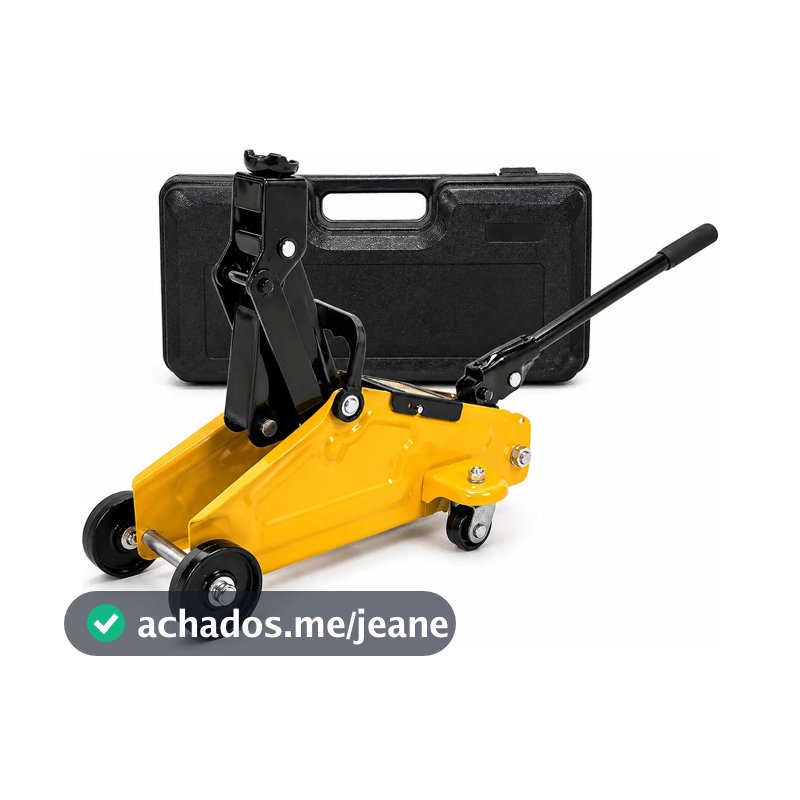 Macaco Hidraulico Carrinho 2t Jacare Automotivo Com Maleta