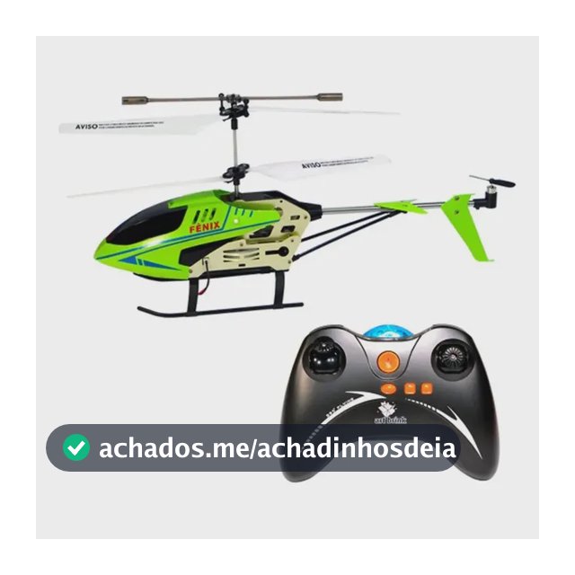 Helicóptero Fênix Recarregável Com Led Controle E 2 Canais
