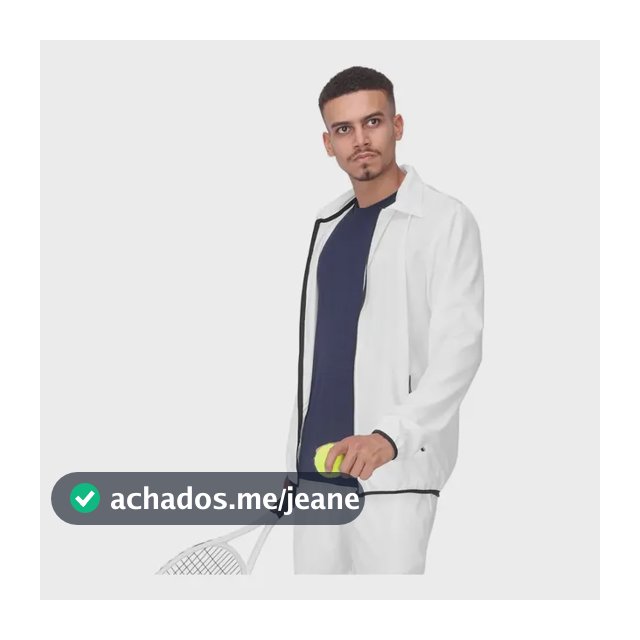Jaqueta Prince Corta Vento Sem Capuz Branca