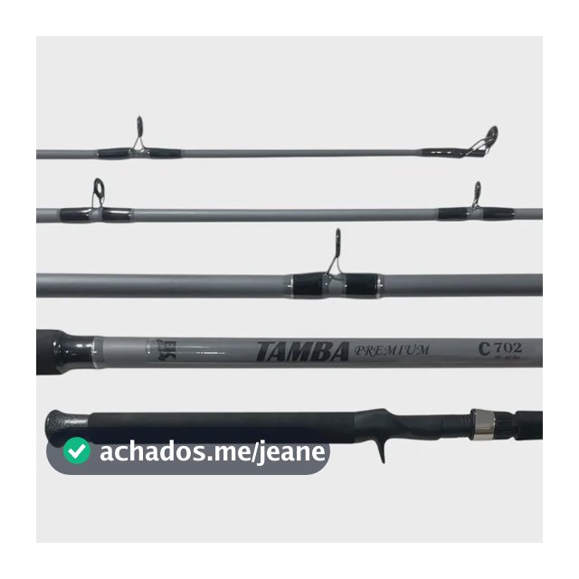Vara Bk Tamba Premium 2,10m 30-60lbs 2p Carretilha Pesqueiro Cinza