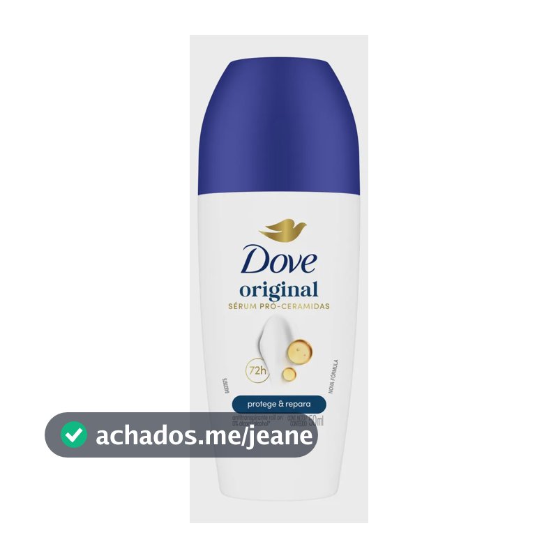 Desodorante Antitranspirante Roll-On Dove Original 50ml