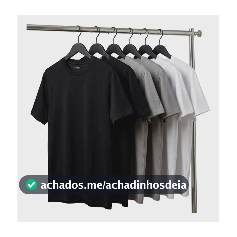 Kit 6 Camisetas Algodão Dia Dia Sandrini Básica Conforto Sortidos G Liso