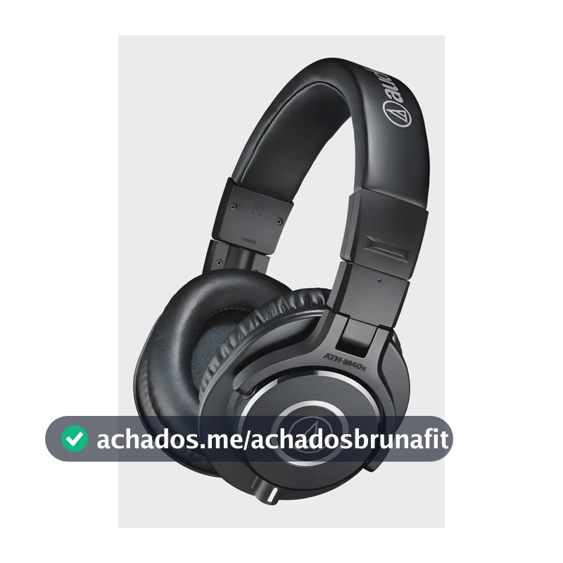 Fone De Ouvido Over-ear Audio-technica M-series Ath-m40x Ath Preto