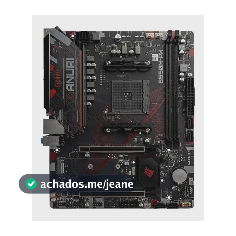 Placa Mae Pichau Danuri B550m-px, Ddr4, Socket Am4, M-atx Cor Preto