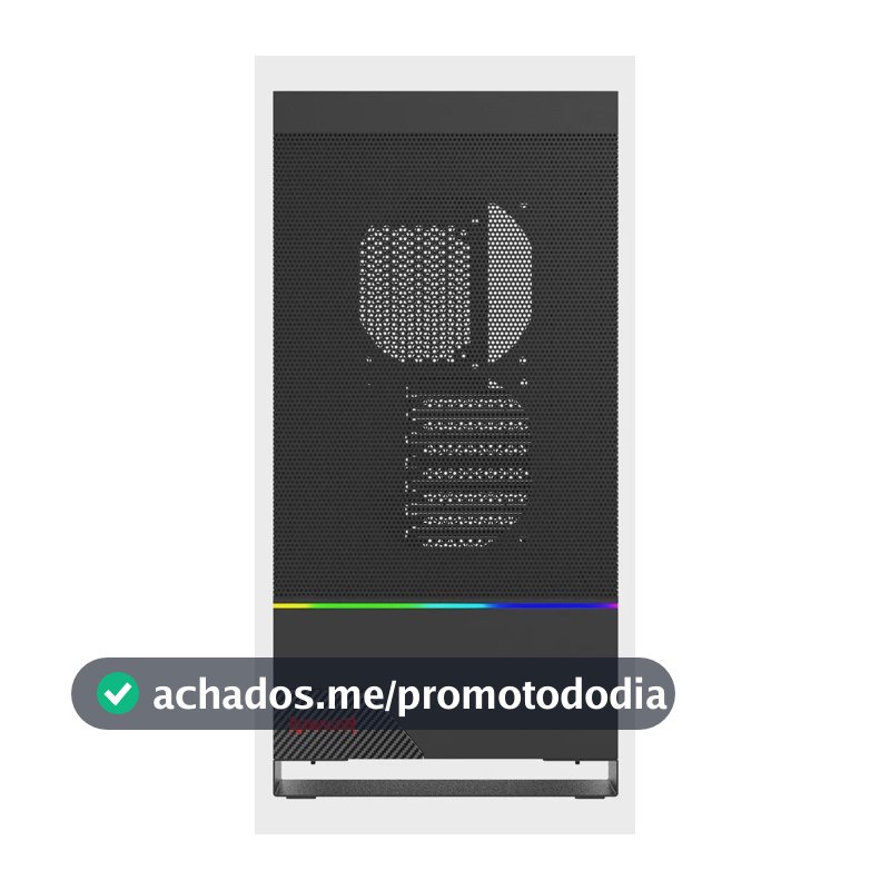 Gabinete Gamer Redragon Carbon Rgb Preto Fibra De Carbono