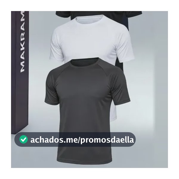 Kit 4 Camiseta Masculina Dry Fit Raglan Lisa Basica Academia