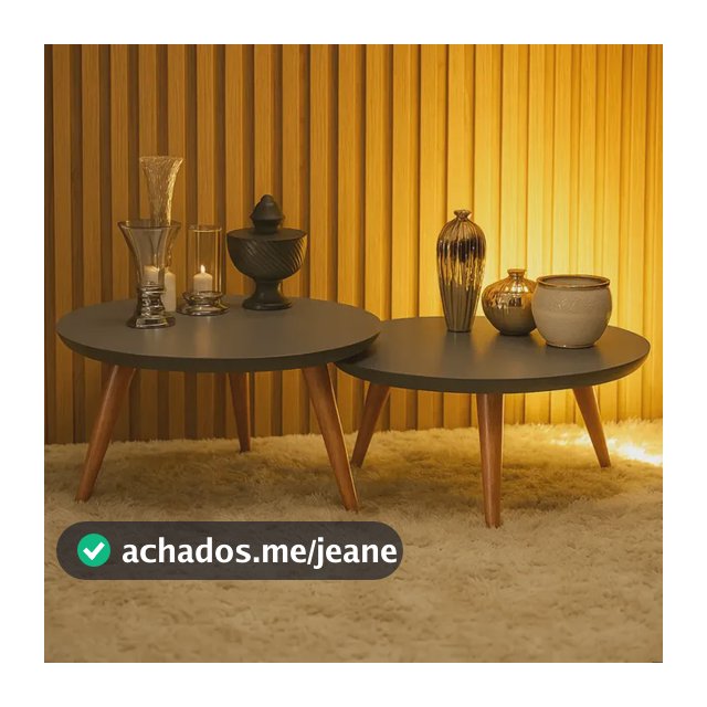 Conjunto Mesas De Centro Pés Palito Sala Estar Quarto Sofa