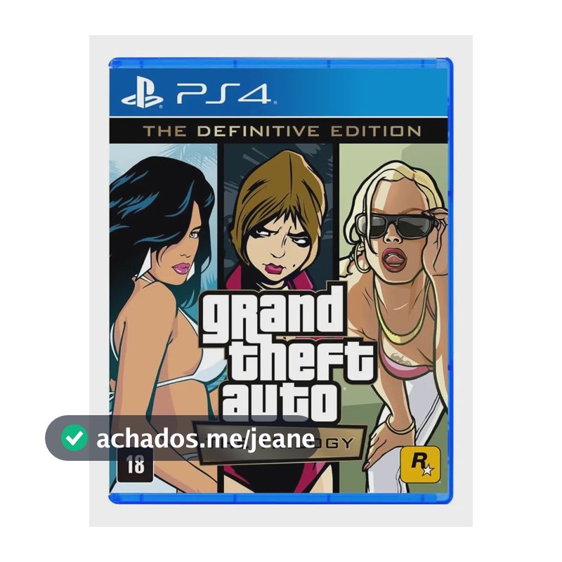 GTA The Trilogy Definitive Edition PS4 Midia Fisica