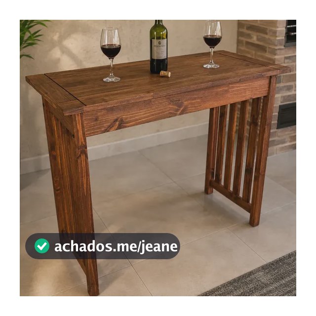 Bancada Gourmet Ilha Cozinha Mesa Madeira Balcão 120cm