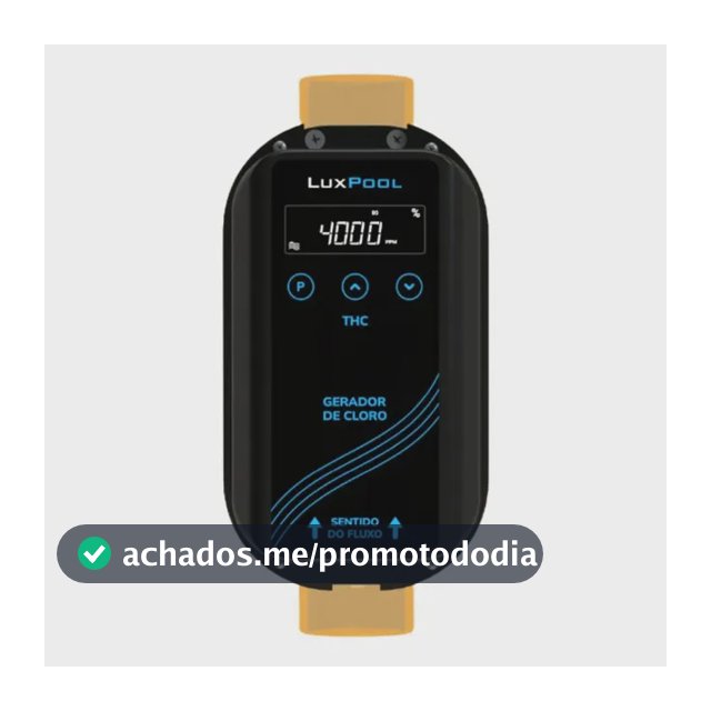 Gerador de Cloro LuxPool THC80 25g/h com Tela Digital