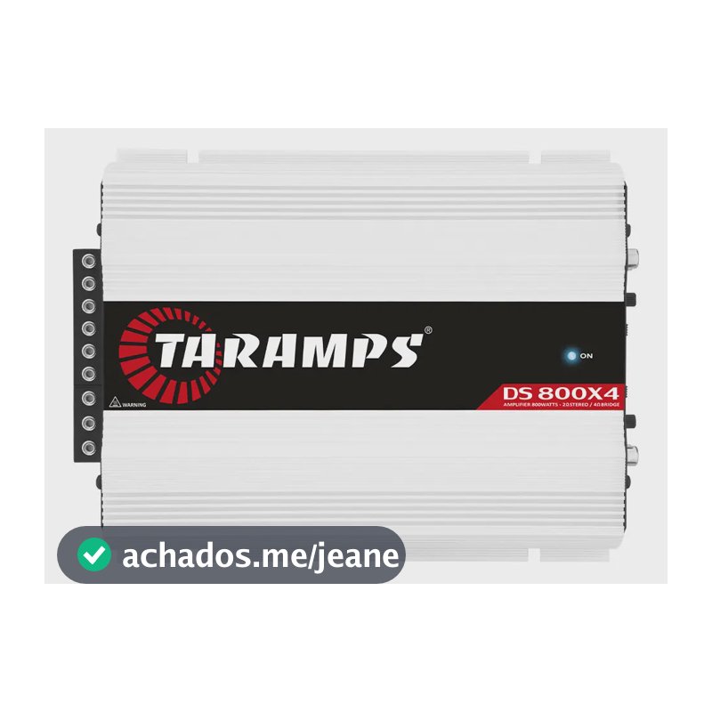 Módulo Amplificador Taramps DS 800X4 800W RMS para Som Automotivo 4 Canais 2 Ω