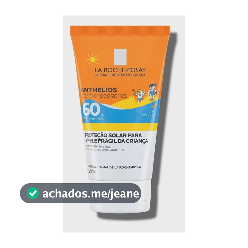 La Roche-Posay protetor solar infantil dermopediatrics FPS60 120ml