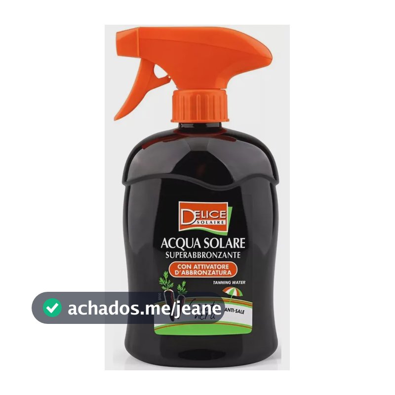 Delice Acqua Solare Carota Nera Água Bronzeadora - 500ml