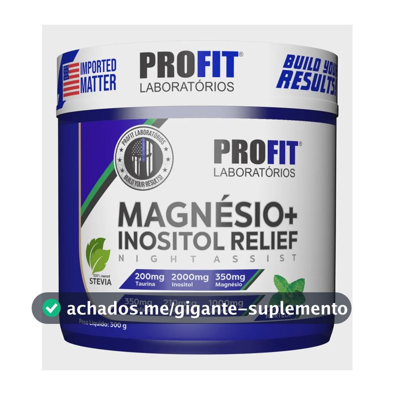Magnésio + Inositol Relief: Suplemento Para Melhor Sabor Hortelã