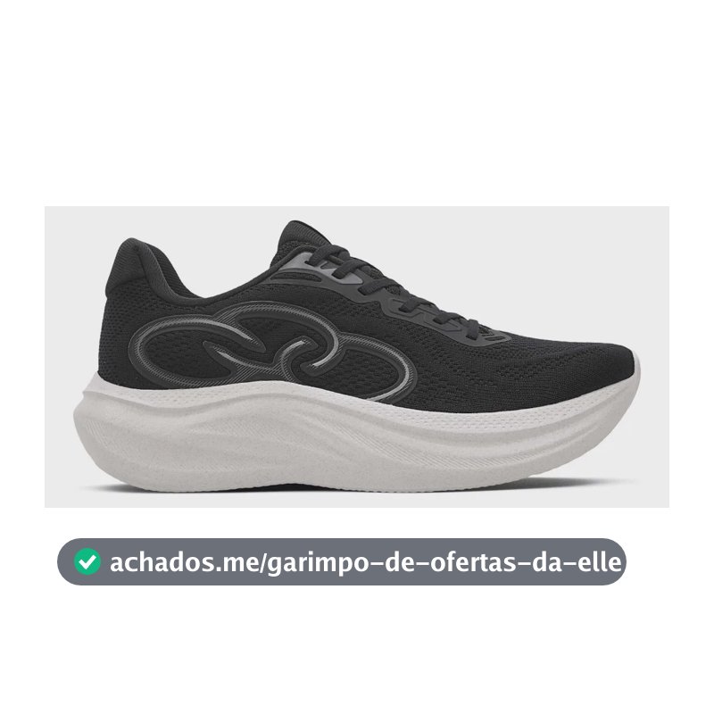 Tênis Masculino Rush Olympikus Preto Liso 39 Br