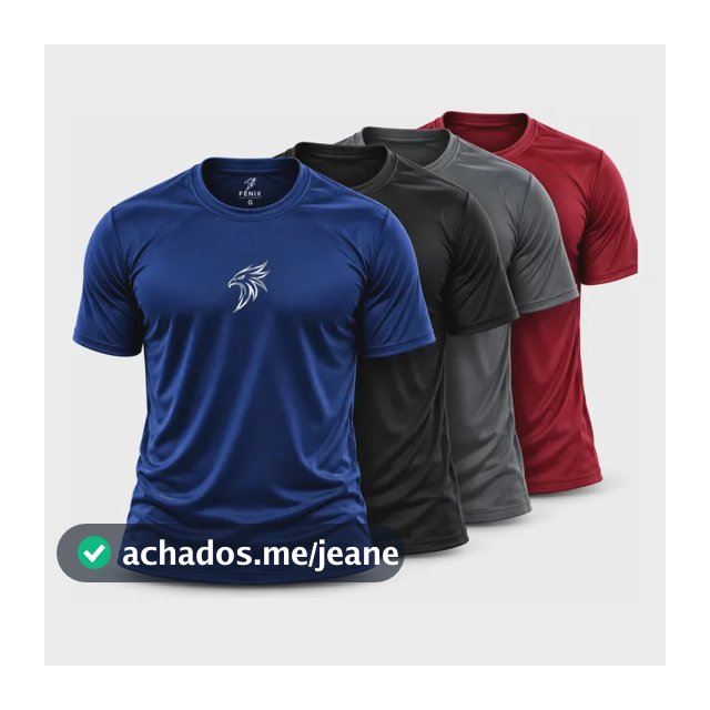 Camisa Time Fit Kit Com 4 Academia Treino Corrida Top