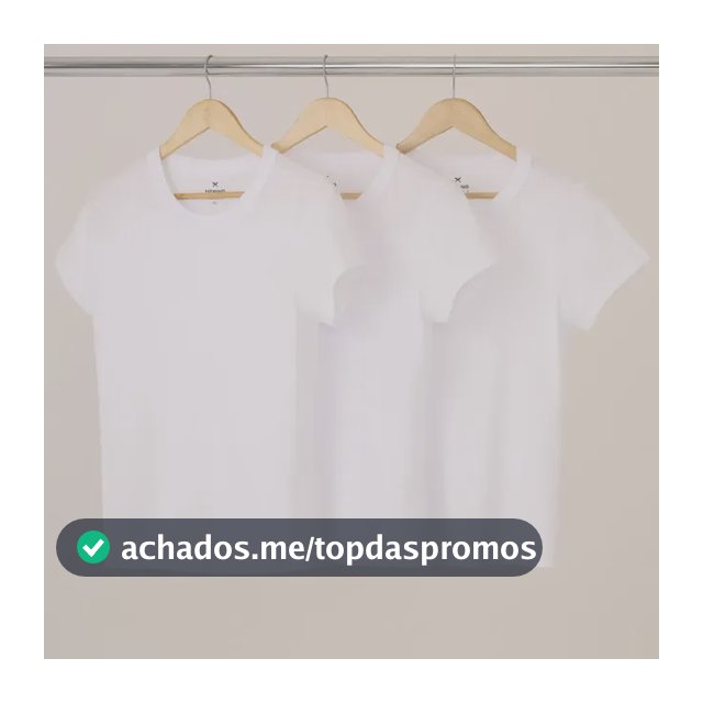 Kit Com 3 Camisetas Femininas Básicas Baby Look Hering