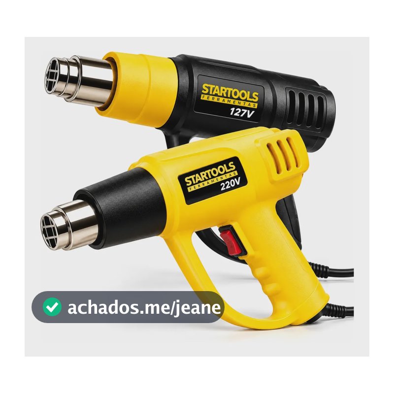 Soprador Térmico Elétrico Profissional 2000w Turbo Portatil Amarelo 220v