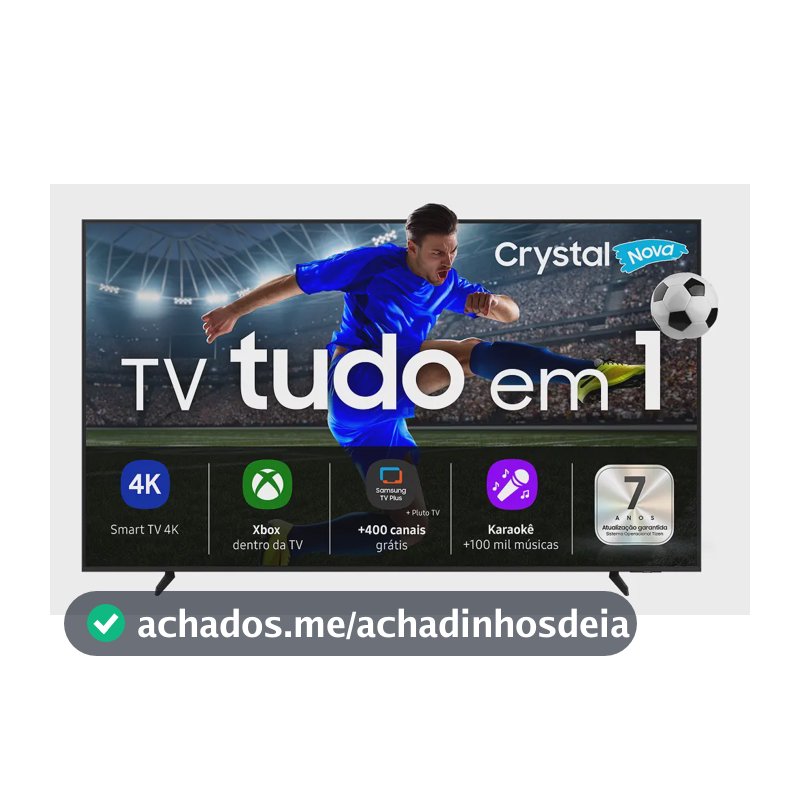 Samsung Smart Tv 65 Crystal Uhd 4k U8600f 2025, Xbox Cloud Gaming, Canais Gratuitos, Alexa