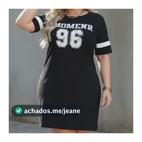 Vestido Plus Size Básico Max T-shirt Camisetão Moda Gringa