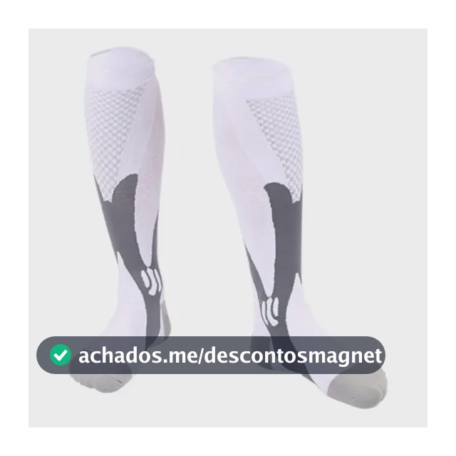 Meia De Compressão Esportiva Cano Alto 3/4 Corrida Ciclismo