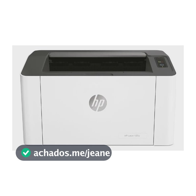 Impressora HP Laser 107a Monocromática Porta USB 2.0 de alta velocidade 110 a 127 VCA