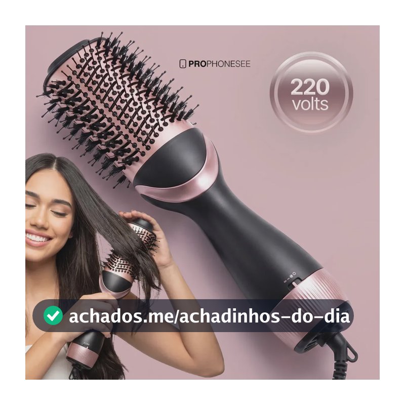 Escova Secadora Elétrica Profissional Que Alisa Modela E Seca Cabelos Com Cerdas Mistas E Ions Negativos Anti Frizz Quente Com Fio 360 Cabo Rotativo Calor Infravermelho Secador Alisadora Modeladora