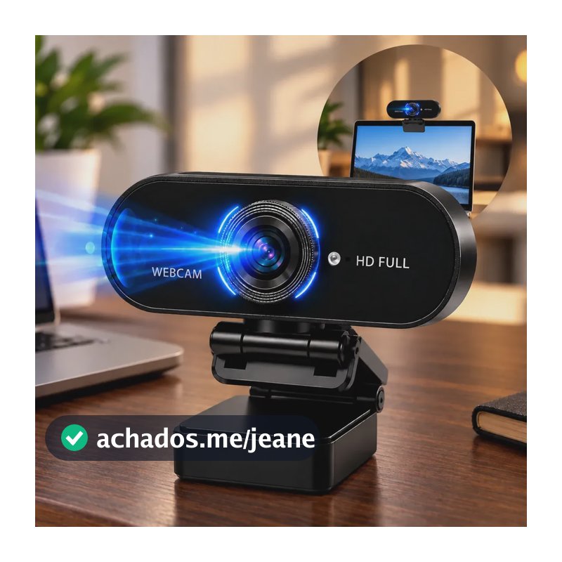 Webcam Camera Full Hd Zoom 1080p Plug and Play Videoconferencia Streamcam Web Cam Entrada Usb 2.0 Com Microfone Pc Notebook Kateluo