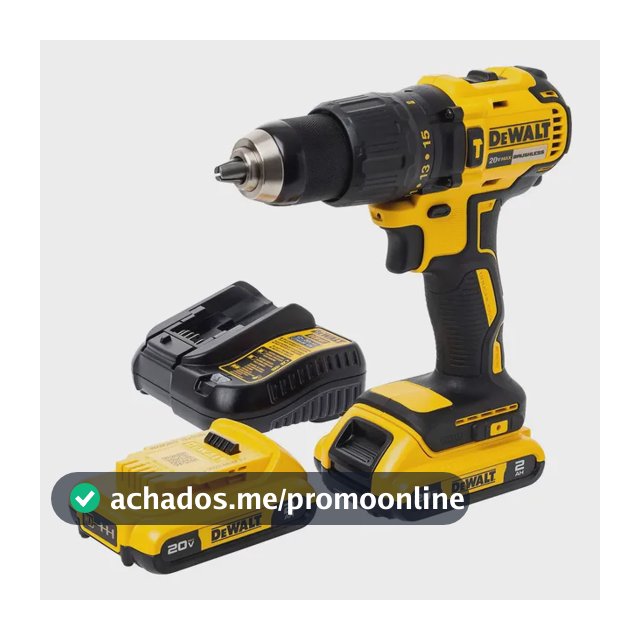 Chave de fenda Dewalt DCD7781d2 Furadeira + Carregador + 2 Bat 2a Cor Amarelo Frequência 50hz
