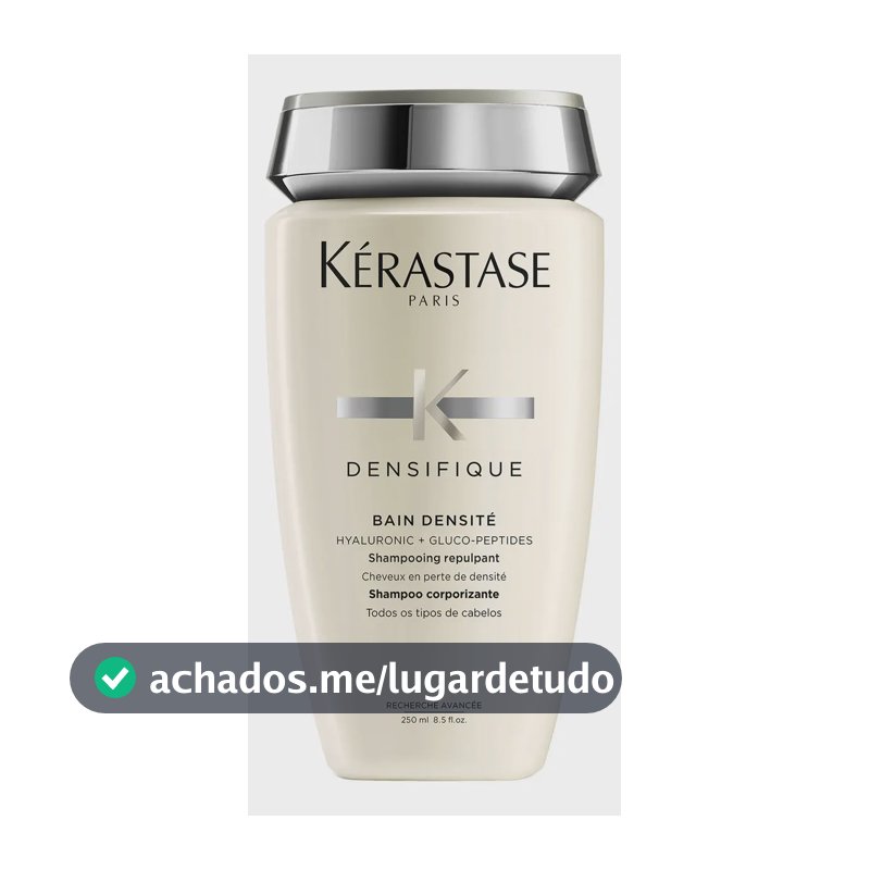 Kérastase Densifique Bain Densité Shampoo Densificador para Cabelos Finos com Perda de Densidade, Fortalece e Dá Volume, Com Stemoxydine e Ácido Hialurônico, 250 ml