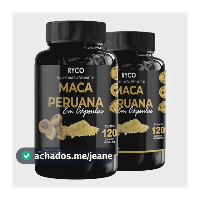 2x Maca Peruana 120 Cápsulas Original- Envio Já Sem Sabor
