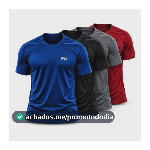 Camisa Dry Fit Kit Com 4 Academia Treino Corrida Premium