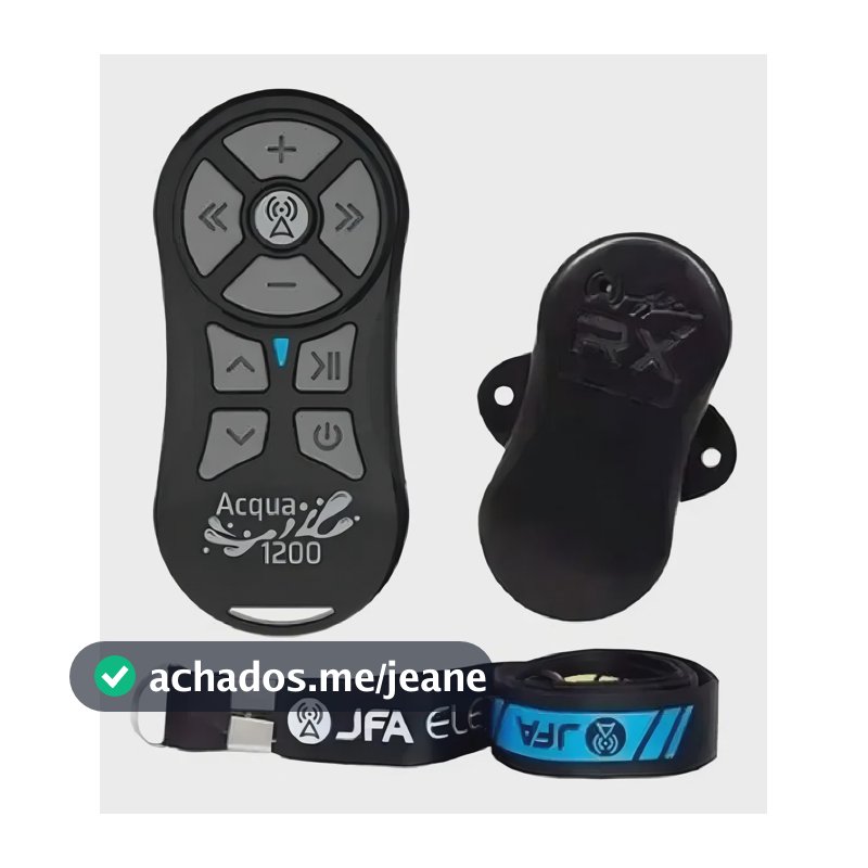 Controle Longa Distância Jfa Acqua 1200 Resistente A Água Preto