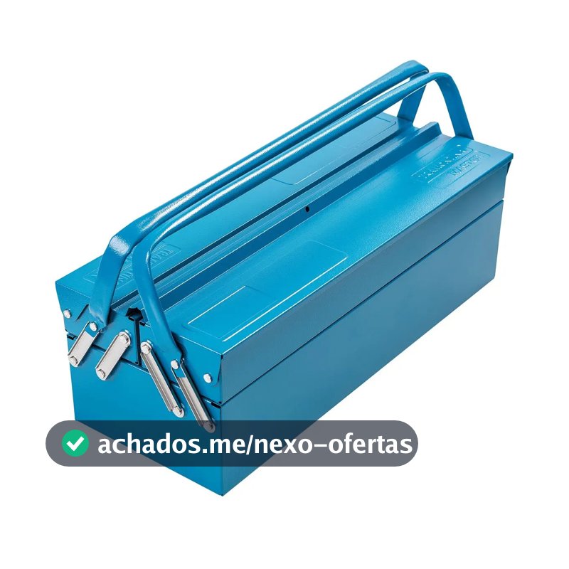 Caixa Sanfonada Para Ferramentas Com 3 Gavetas Tramontina Cor Azul